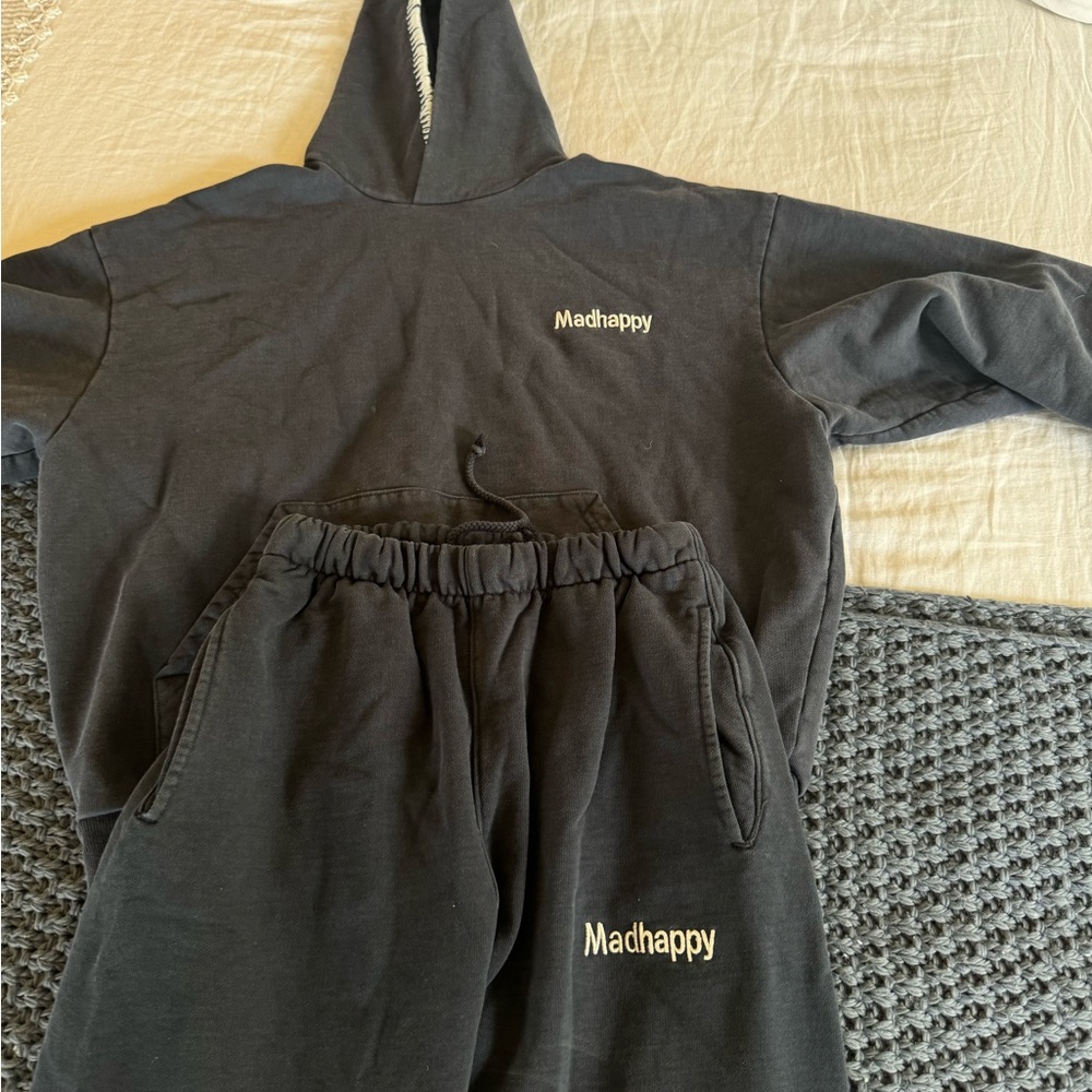 Madhappy Navy Hoodie and Sweatpants Set